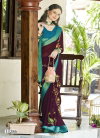 Jiya 25 By Vallabhi Moss Georgette With Floral Print Saree Wholesale Suppliers In India